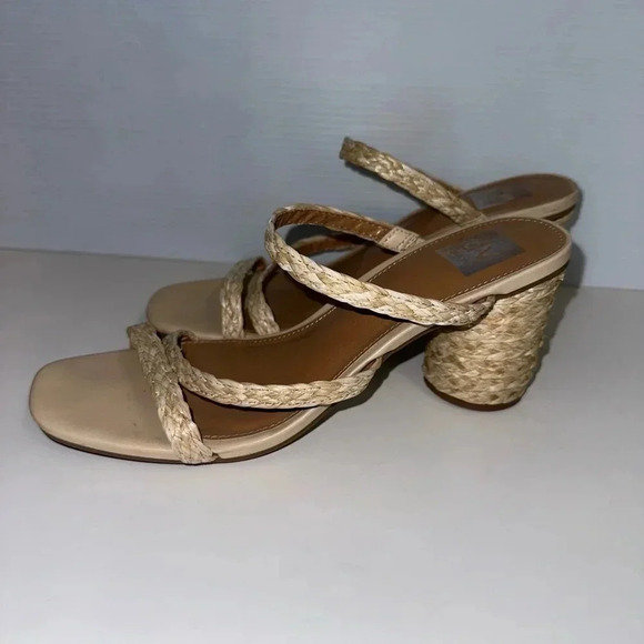 Women's DV by Dolce Vita Sandals, Size 7, Beige Straw Straps - Picture 6 of 14
